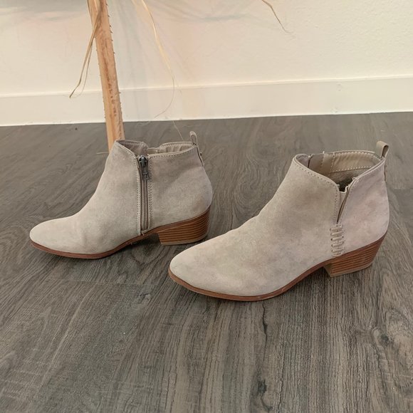 bone colored booties